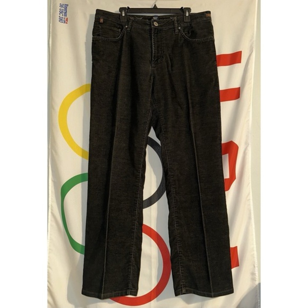 Vintage Well Worn Agedenim Corduroy‎ Baggy Jeans 36x30 Black Y2K Bootcut